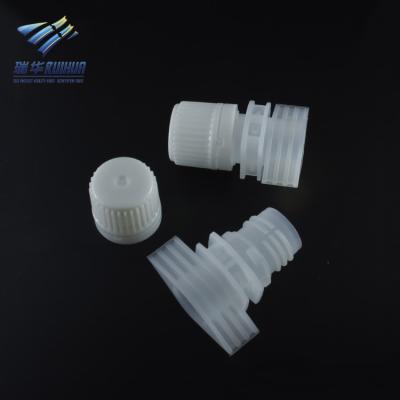 China Non Spill Food Grade 13mm Plastic Screw Closures For Fruit Juice for sale