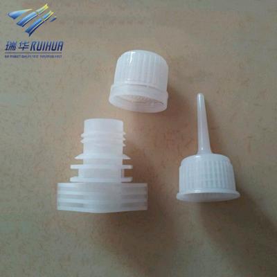 China Non Spill Easy Open Pilfer Proof Twist Cap For Plastic Bag Spout for sale