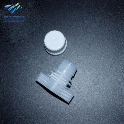 China Non Spill 16mm White Laundry Detergent Pouch Plastic Tube With Screw Cap for sale