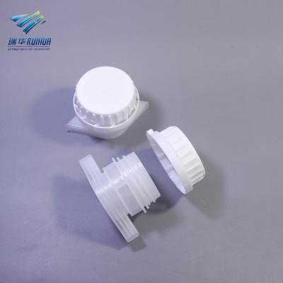 China Non Spill RD-092# 33mm Large Doypack Flexible Pouch Packaging Plastic Spout With Cap for sale