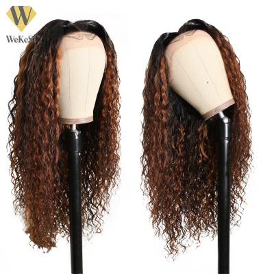 China Curly Curl Cuticle Aligned Hd Cambodian Transparent Swiss Deeper Parting Lace 13X6 Virgin Hair Virgin Hair Frontal Wig for sale