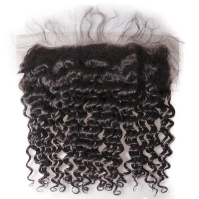 China Wholesale Malaysian Kinky Curly Raw Unprocessed 100% Virgin Human Hair FRIENDLY STRAIGHT With Low Middle Part Silky Lace Closure for sale