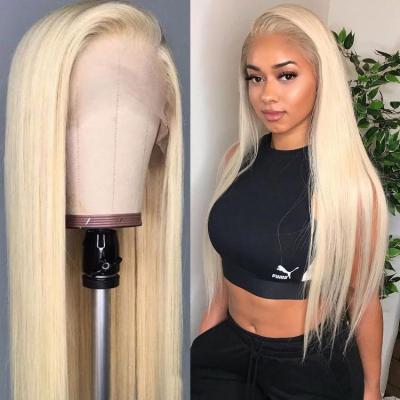 China Free Shipping Lace Front Human Hair Wigs 613 Bob Wigs Blonde 613 Blonde Frontal Silky Straight Wave 613 Hair Lace Wigs for sale