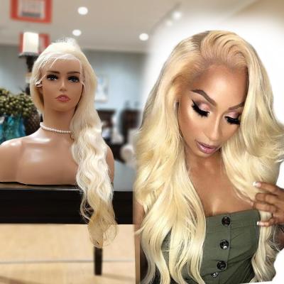 China Wholesale cheap russian blonde 613 human hair lace front wig good quality body wave china lace wig sellers price for sale