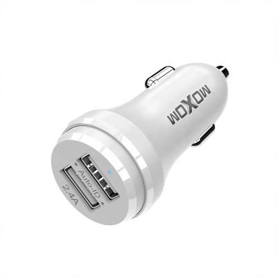 China MOXOM Cheapest Universal Car Charger VC06 Car Charger With 2 USB Ports Good Quality LED Light Car Charger For Mobile Phone Charging for sale