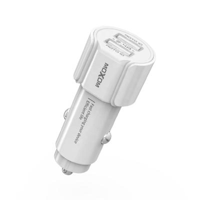 China MOXOM Grain Mini Dual Usb 5V 2.4A Universal Quick Fast Charging Mini Usb Car Charger for sale