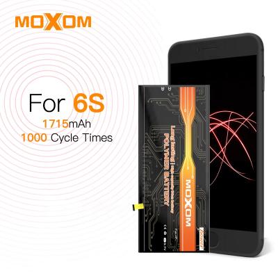 China Long Longevity MOXOM Cell Mobile Phone Battery High Capacity 1715mAh Battery For iPhone 6S For iphone battery for sale