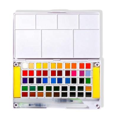 China Wide Color Selection Good Quality Watercolors With Pen Brush Watercolor Painting Cake 36 Colors Watercolor Gouache for sale