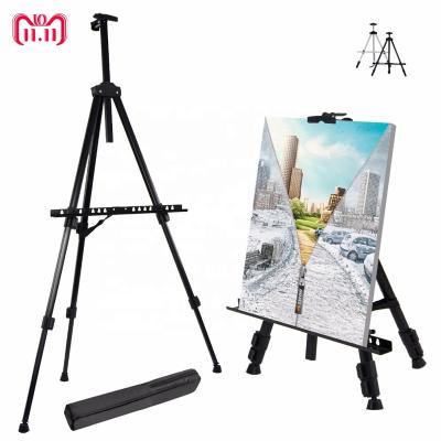 China HAITU Artist Easel Studio Painting Display Easel Tripod Alloy Aluminum Metal Art Painting Easel for sale