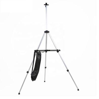 China Portable Painting Easel 165cm/52cm Adjustable Aluminum Stand Easel Tripod Metal Painting Easel for sale