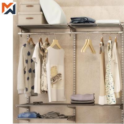 China Portable DIY Wardrobe Closet Wardrobe Metal Clothes Storage Cabinet for sale