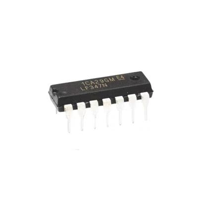 China Standard Straight In DIP-14 TI Brand New Imported Dezhou Broadband JFET Input Four Operational Amplifier IC LF347N for sale