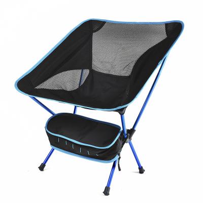 China Modern Portable Folding Aluminum Alloy Camping Leisure Outdoor Portable Moon Fishing Beach Chair for sale