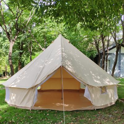 China Tube Type Tent Stake Indian Yurt Tent Storm Proof Outdoor Camping Thickened Cotton Pyramid Tent Large Camping Tent for sale