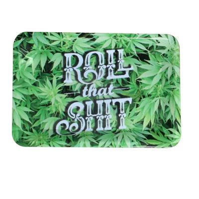 China Herb Smoking Smoke Metal Herb Tray Custom Rolling Trays Weed Cigarette Tray for sale