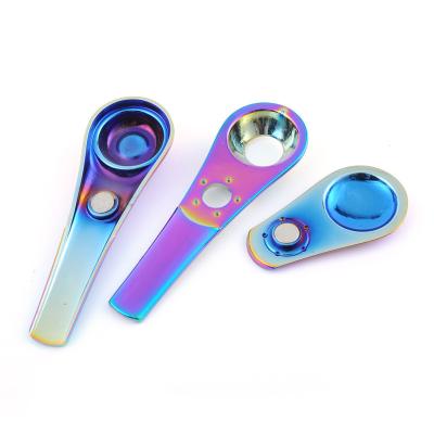 China Dismountable Magnetic Tobacco Smoking Pipe Modern Zinc Alloy Grinding Tobacco Pipe Tobacco Accessories Tobacco Spoon for sale