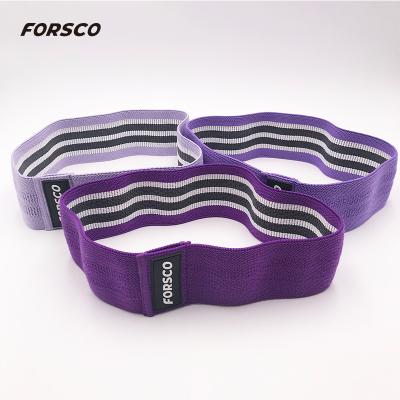 China Yoga Exercise Same Size Resistance Hip Band Different Fabric Elastic Band for sale