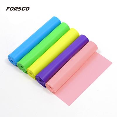 China Hot Selling High Quality Durable Elastic Yoga Stretch Band Fascia Stretch Flat Tape for sale