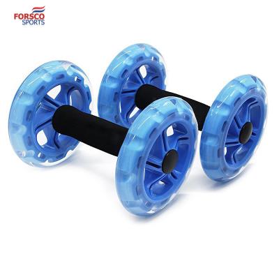 China Build Up Abdominal Muscles Core Double Ab Wheels Abdominal Training Roller for sale