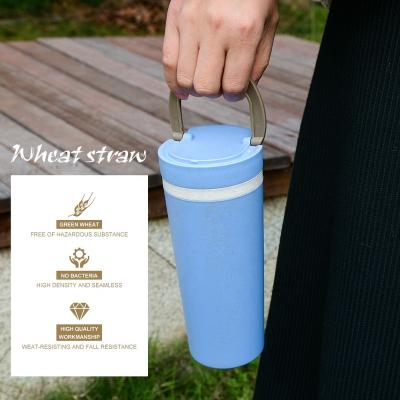 China Sustainable Wheat Eco Friendly Biodegradable Reusable Water Bottle for sale