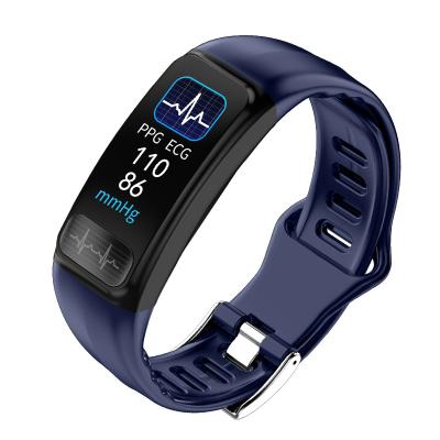 China MP3 Playback 2022 Hot Selling Smart Wristband with ECG PPG SPO2 Blood Oxygen Heart Rate Monitor Waterproof Sports Wristband P12 Wearable Device for sale