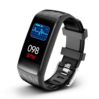 China Latest Design Men Women Health MP3 Playback Wristband ECG SPO2 Blood Oxygen Heart Rate Monitoring IP67 Smart Waterproof Wristband V3E for sale