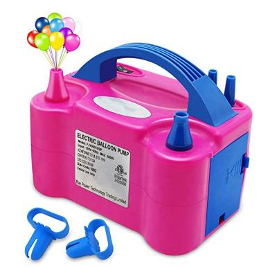 China Party Success Electric Balloon Pump 110V 600W Electric Portable Double Nozzles for sale