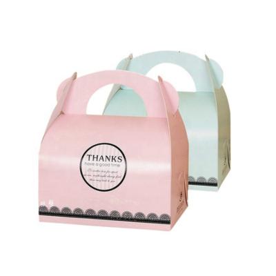 China Disposable Wholesale Pop Pastry Box Cake Package Handmade Paper Packaging Boxes for sale