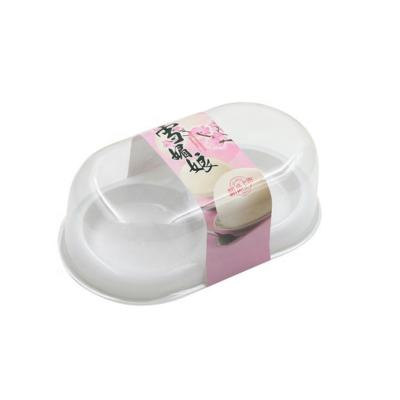 China Disposable Pastry Box Including Transparent Spoon PET Japanese Dessert Boxes Clear Small Slice Plastic Package Box for sale