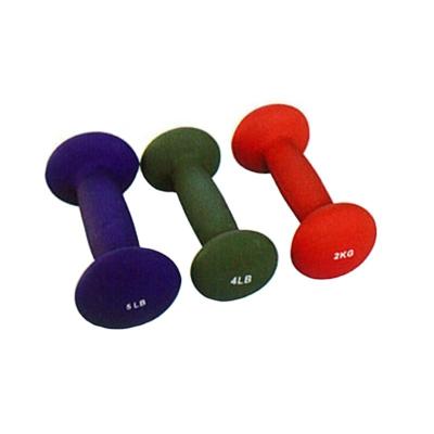 China Durable Customizable Different Colored Neoprene Coated Egg Weights Reapbarbell Head Dumbbell for sale