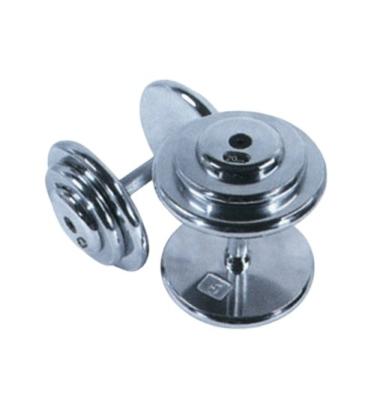 China Universal Cheap Price Chrome Steel Strength Coated Dumbbell For Fitness for sale