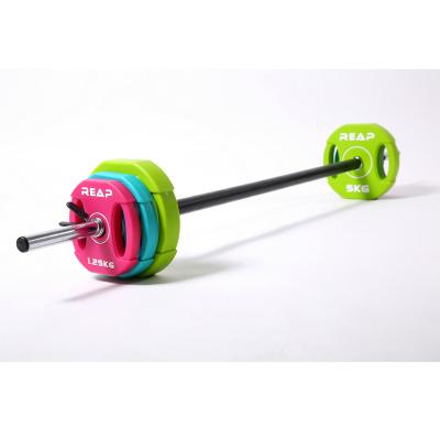 China Durable Bestselling Pe Box Packing Standard Gym Equipment PU Pump Dumbbell Set for sale