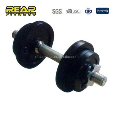 China Rubber Clad Dumbbell PVC Cotaed Grip Dumbbell Set for sale