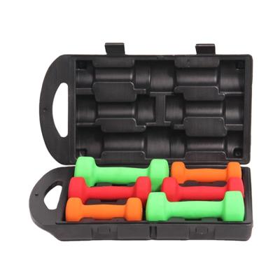 China Wholesale Durable 20lb Cast Iron Dumbbell Set With Plastic Case for sale