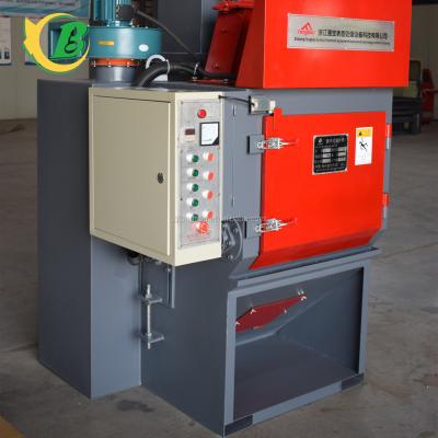 China Polishing strain peening machines/high quality crawler shot blasting machine/rubber type conveyor belt shot blasting crawler tumble machine for sale