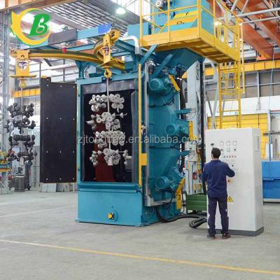 China Burnishing hook shot blasting machine, shot blaster, hook wheelabrator for sale