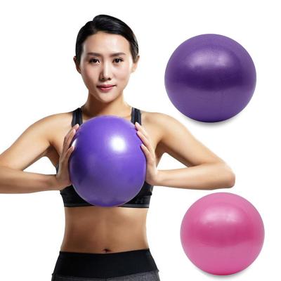 China Anti-burst Fitness Printed 10 inch Yoga Small 25 cm Mini Pilates Exercise Stability Gym Ball for sale