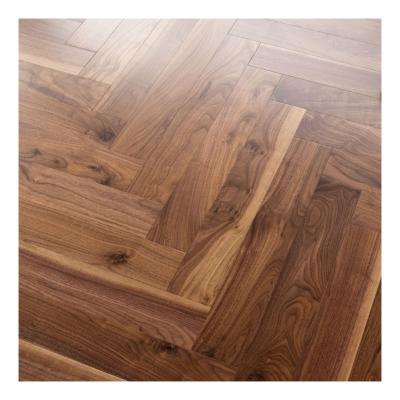 China Classic Design American Black Walnut Engineered Herringbone Flooring for sale