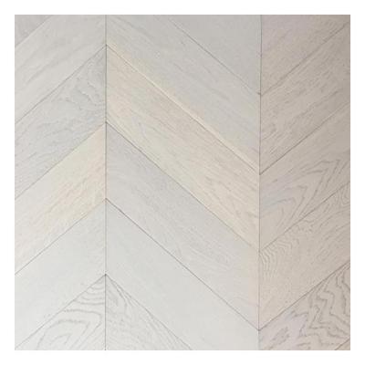 China Modern Prime White Chevron Parquet Block Engineered 45 Degree for sale