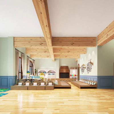 China European Multilayer Engineered Natural Birch Kindergarten Birch Hardwood Flooring for sale