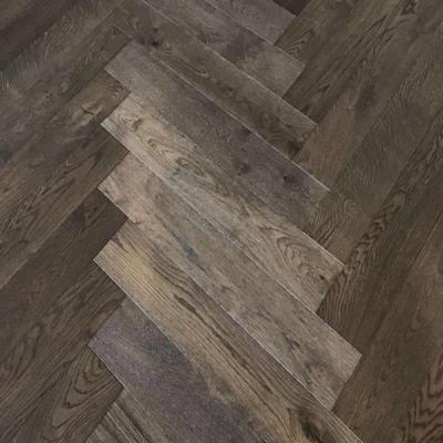 China European Fishbone Oak Engineered Hardwood Flooring for sale