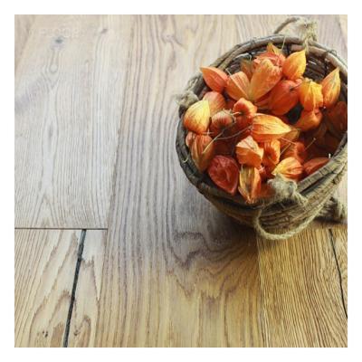 China Antique Style Tri-Ply Textured Oak Engineered Hardwood Flooring for sale