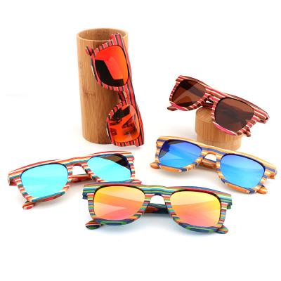 China Fashion Sunglasses New Arrival 2022 Customized Logo Handmade Wood Temple Polarized High Def Sunglasses for sale