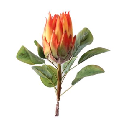 China 2022 Wedding New Arrival Emulation Large Size Malls Artificial Silk King Protea Flowers Everlasting Flowers Large for sale