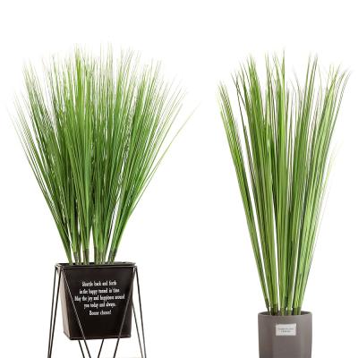 China 2021 New Hot Selling Artificial PVC Plants Onion Grass Home Decoration Plastic Bonsai 57cm 87cm Plants Green Plants for sale