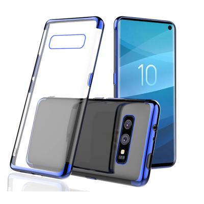 China Clear Plating Shockproof Silicone Case Cover For Samsung Galaxy A10 A20 A30 A40 A50 A60 A70 for sale