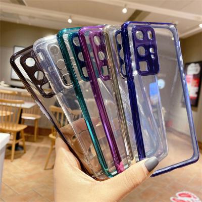 China Luxuxy Plating Silicone Snare Case For Huawei P40 Lite P30 Pro nova 20 6 6SE 7 Mate 30 for sale