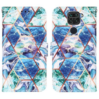 China 100% Eco-friendly Phone Cases For Xiaomi Redmi Note 9 9A Xiaomi Poco X3 NFC Marble Wallet Phone Leather Cover for sale