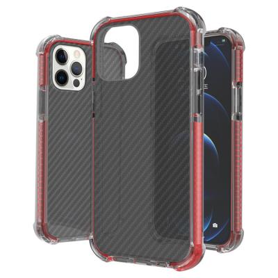 China Mobile Case Covers Made Clear Shockproof Hybrid Case for iPhone 12 pro MAX Carbon Fiber Printed Case for iPhone for sale