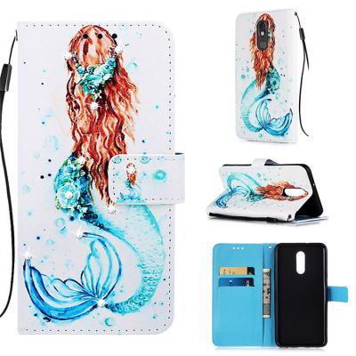 China Luxuxy Cartoon Wallet Case For LG W10 W30 Fashion PU Leather Cover For LG Case Phone Bag For LG Mobile Phone for sale